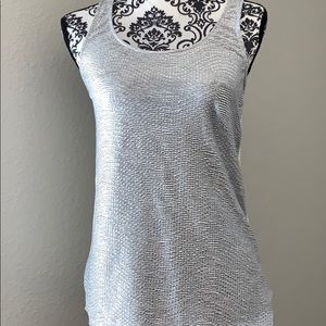 Shimmery Express Silver tank